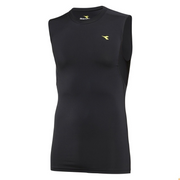 Diadora Mens Compression Sleeveless Muscle Top Gym Thermal - Black - XXL V563-GDMS1381-BLK-XXL