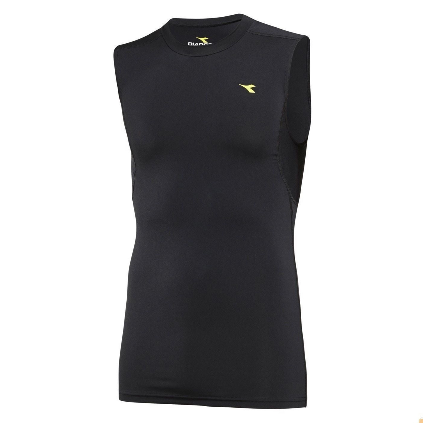Diadora Mens Compression Sleeveless Muscle Top Gym Thermal - Black - XXL V563-GDMS1381-BLK-XXL