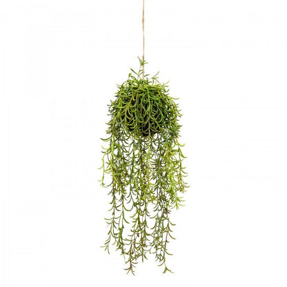 60cm Moss Ball w Senecio Hanging Artificial Plant Flower (with Rope) Fake V563-GF70240