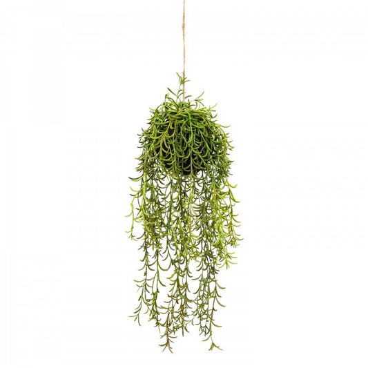 60cm Moss Ball w Senecio Hanging Artificial Plant Flower (with Rope) Fake V563-GF70240