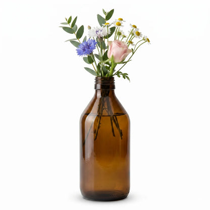 600ml Vintage Brown Glass Vase without Lid/Cap (Flowers not included) V563-GLASS_FLOWERVASE