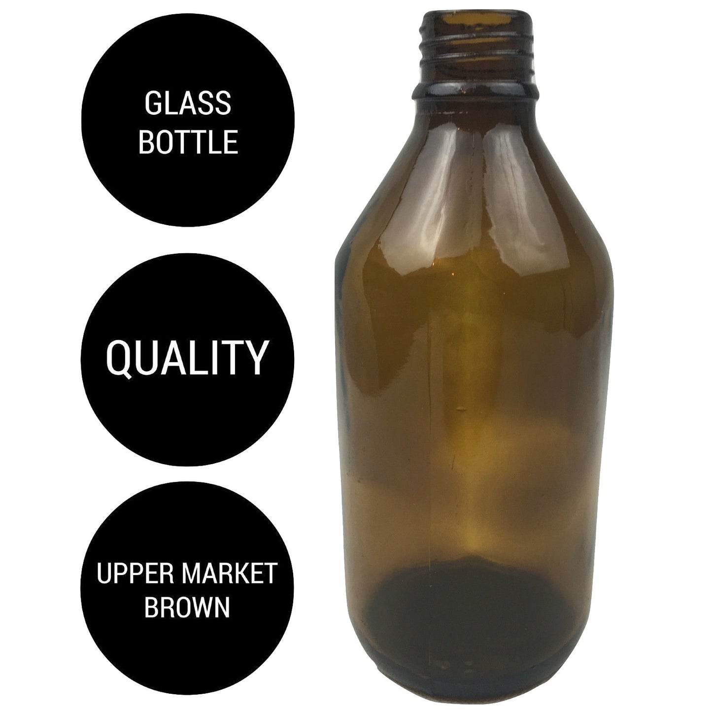 600ml Brown Glass Bottle Plinking Shooting Target Practice without Lid/Cap V563-GLASS_PLINKINGTARGET