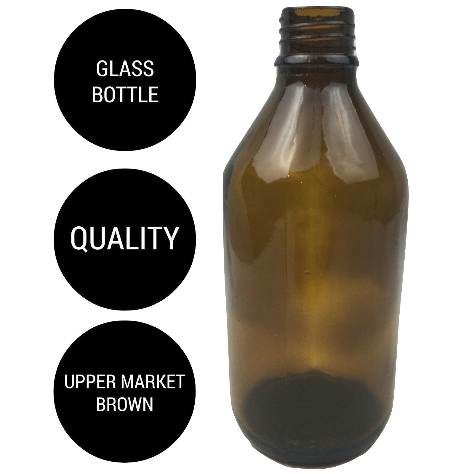 600ml Brown Glass Bottle Plinking Shooting Target Practice without Lid/Cap V563-GLASS_PLINKINGTARGET