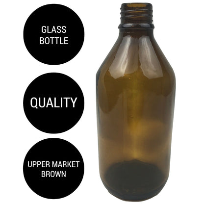 600ml Brown Glass Bottle Plinking Shooting Target Practice without Lid/Cap V563-GLASS_PLINKINGTARGET