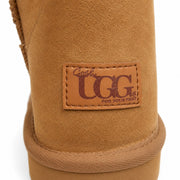 Jillaroo Womens UGG Boots Genuine Sheepskin Suede Leather Moccasins - Chestnut - 5