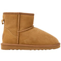 Jillaroo Womens UGG Boots Genuine Sheepskin Suede Leather Moccasins - Chestnut - 6