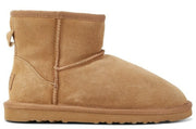Jillaroo Womens UGG Boots Genuine Sheepskin Suede Leather Moccasins - Chestnut - 6