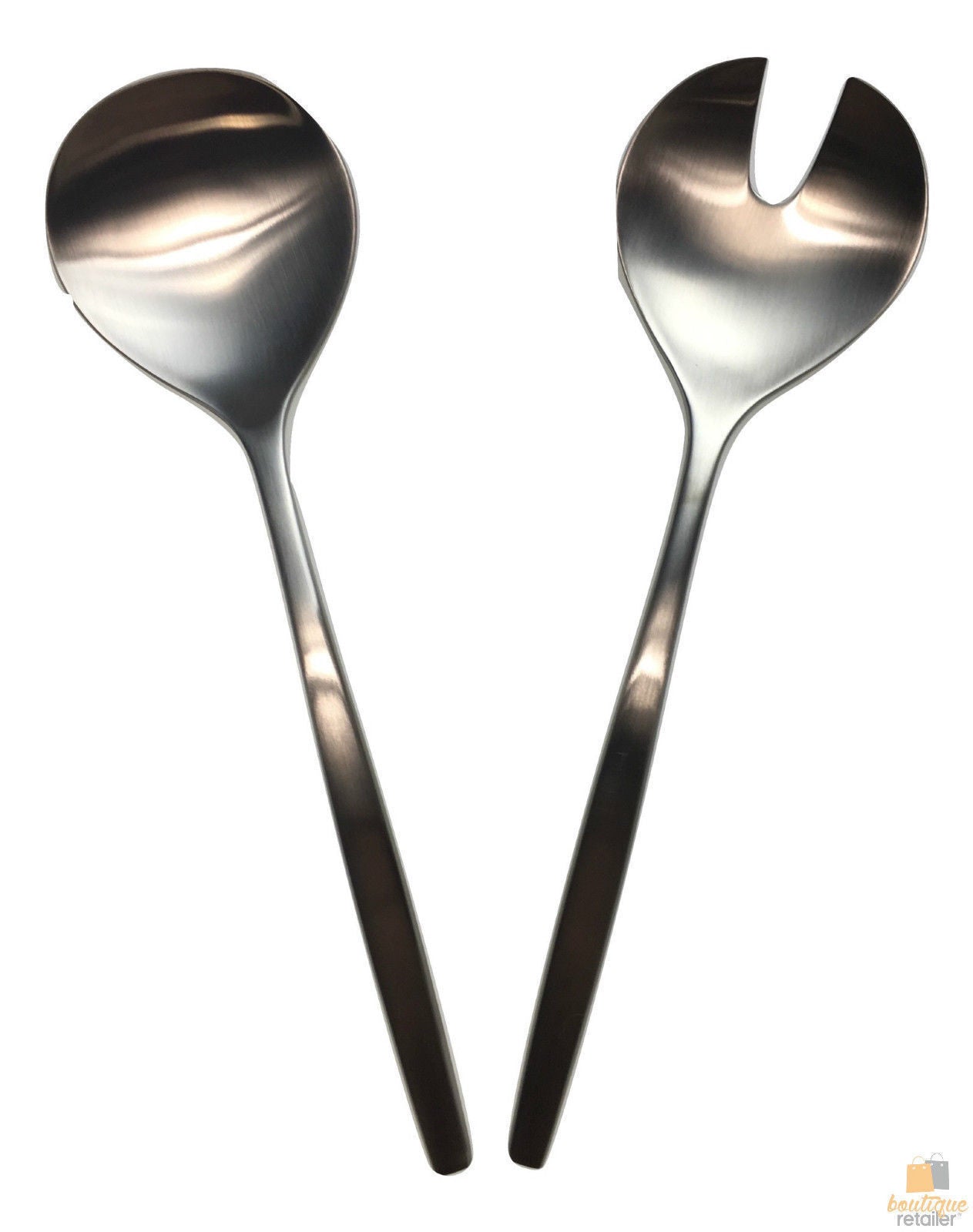 GROSVENOR Chill 2 Salad Servers 18/10 Stainless Steel Spoon Fork CHILL2SS V563-GROSV-2-SALSER
