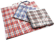 1x Large Stripe Bag Packing Storage Strip Zip Shopping Travel Check House Moving 65cm x 60cm x 25cm V563-H0-201-1PC