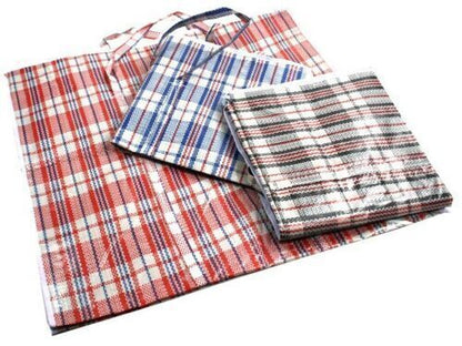1x Large Stripe Bag Packing Storage Strip Zip Shopping Travel Check House Moving 65cm x 60cm x 25cm V563-H0-201-1PC