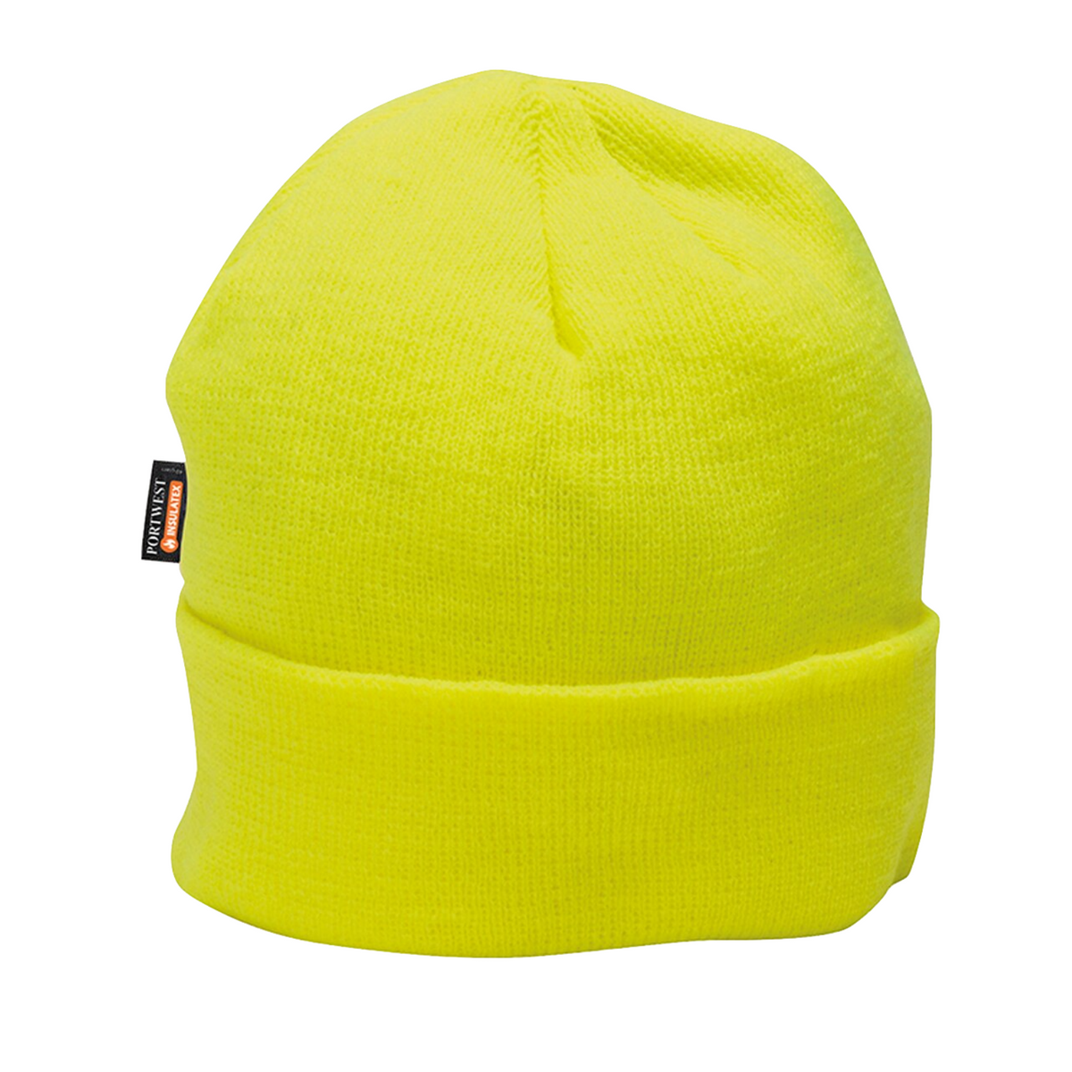 PORTWEST InsulaTex Hi Vis Beanie Fleece Thermal Insulated Workwear Hat - Yellow V563-HA10-HIVIS-YELLOW