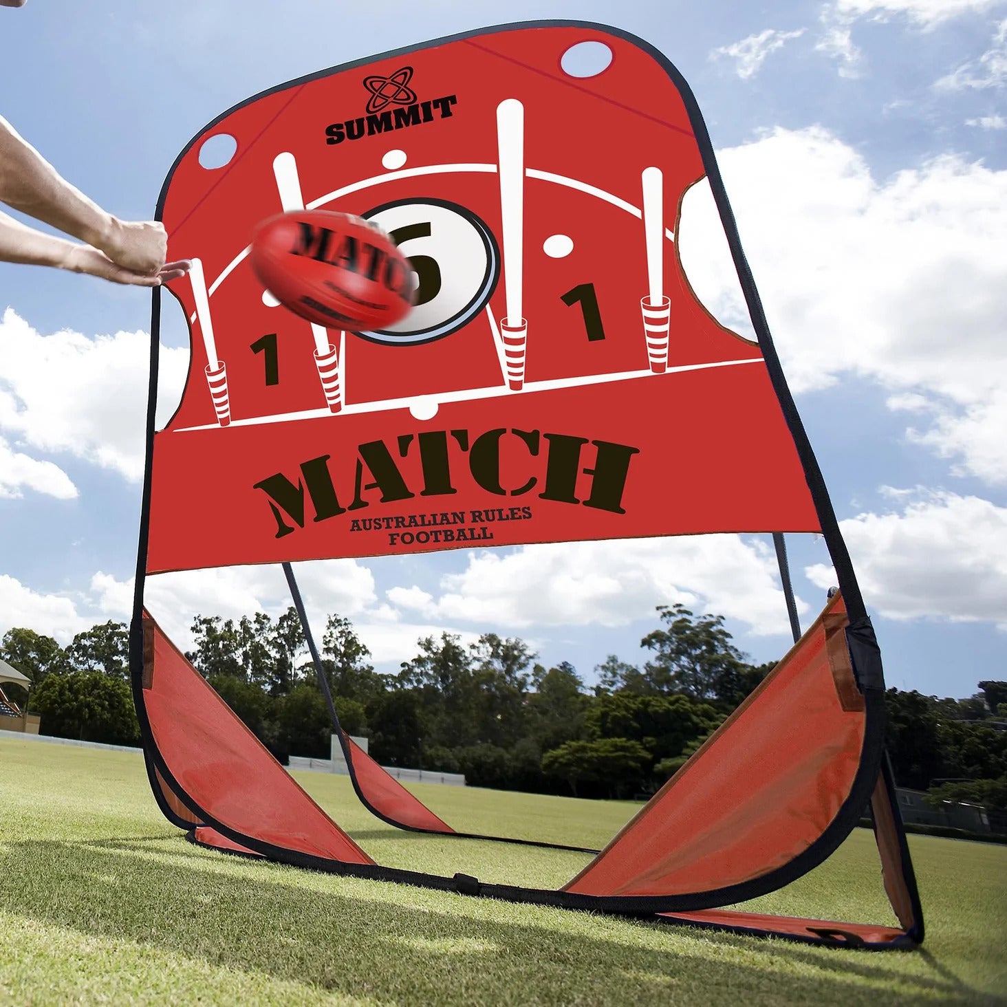 Summit Global NAB AFL Aussie Rules Kick Handball Target Practice Footy Football V563-HANDBALL-TARGET