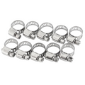 10pcs Hose Clamp Cars Motorcycle Fuel Line Jubilee Petrol Pupe Clips Garden DIY Tools V563-HC100