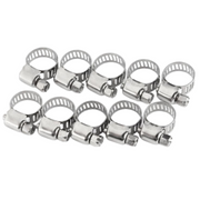 10pcs Hose Clamp Cars Motorcycle Fuel Line Jubilee Petrol Pupe Clips Garden DIY Tools V563-HC100