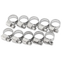 10pcs Hose Clamp Cars Motorcycle Fuel Line Jubilee Petrol Pupe Clips Garden DIY Tools V563-HC100