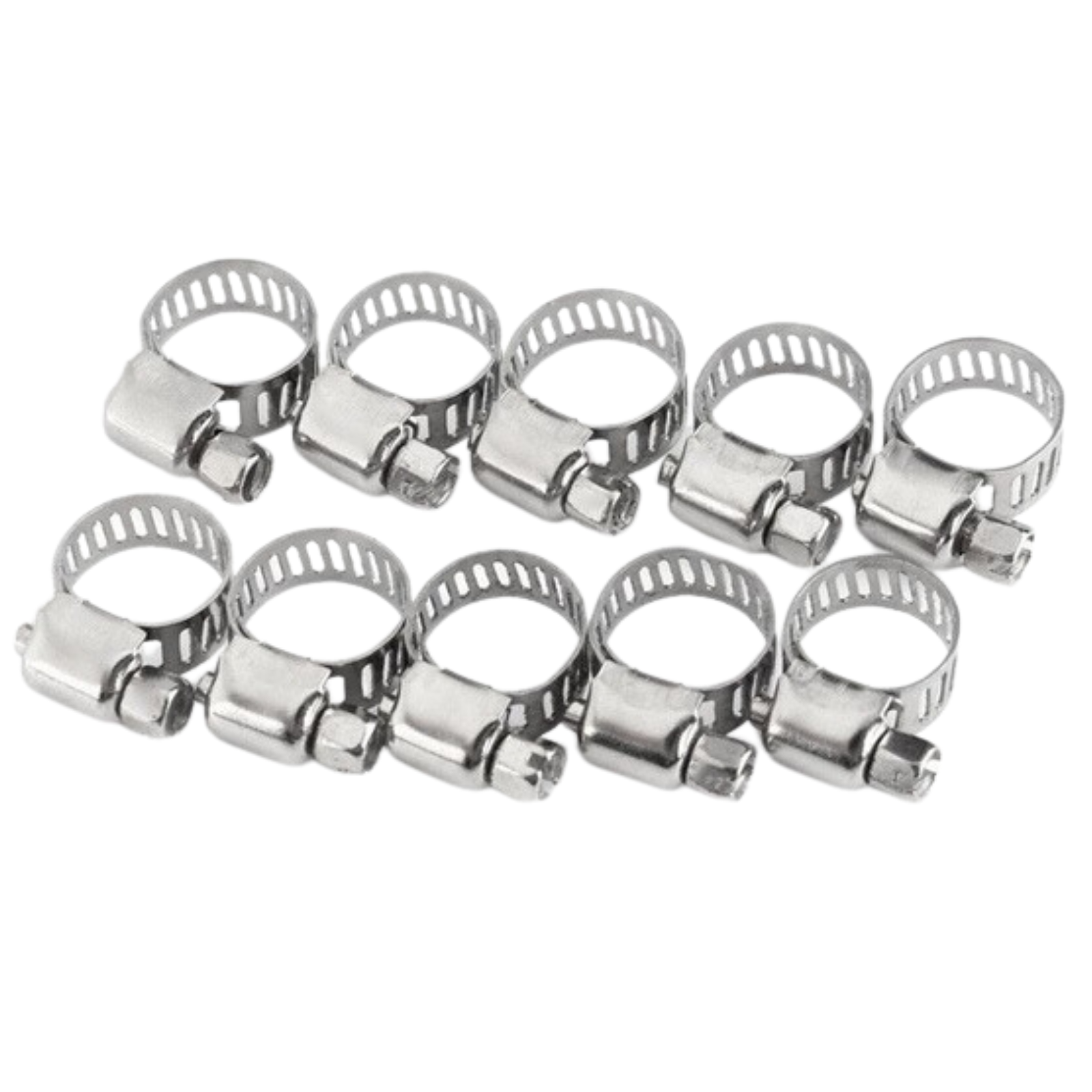 10pcs Hose Clamp Cars Motorcycle Fuel Line Jubilee Petrol Pupe Clips Garden DIY Tools V563-HC100