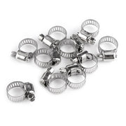 10pcs Hose Clamp Cars Motorcycle Fuel Line Jubilee Petrol Pupe Clips Garden DIY Tools V563-HC100