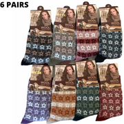 6 Pairs Womens Angora Wool Socks Extra Warm Winter Thermal Soft V563-HC28-37_41-6PAIRS