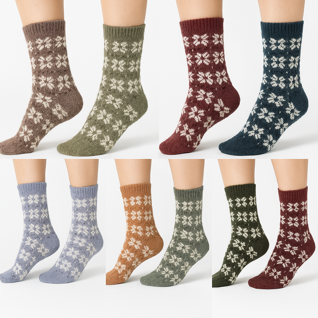 6 Pairs Womens Angora Wool Socks Extra Warm Winter Thermal Soft V563-HC28-37_41-6PAIRS