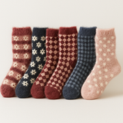 6 Pairs Womens Angora Wool Socks Extra Warm Winter Thermal Soft V563-HC28-37_41-6PAIRS