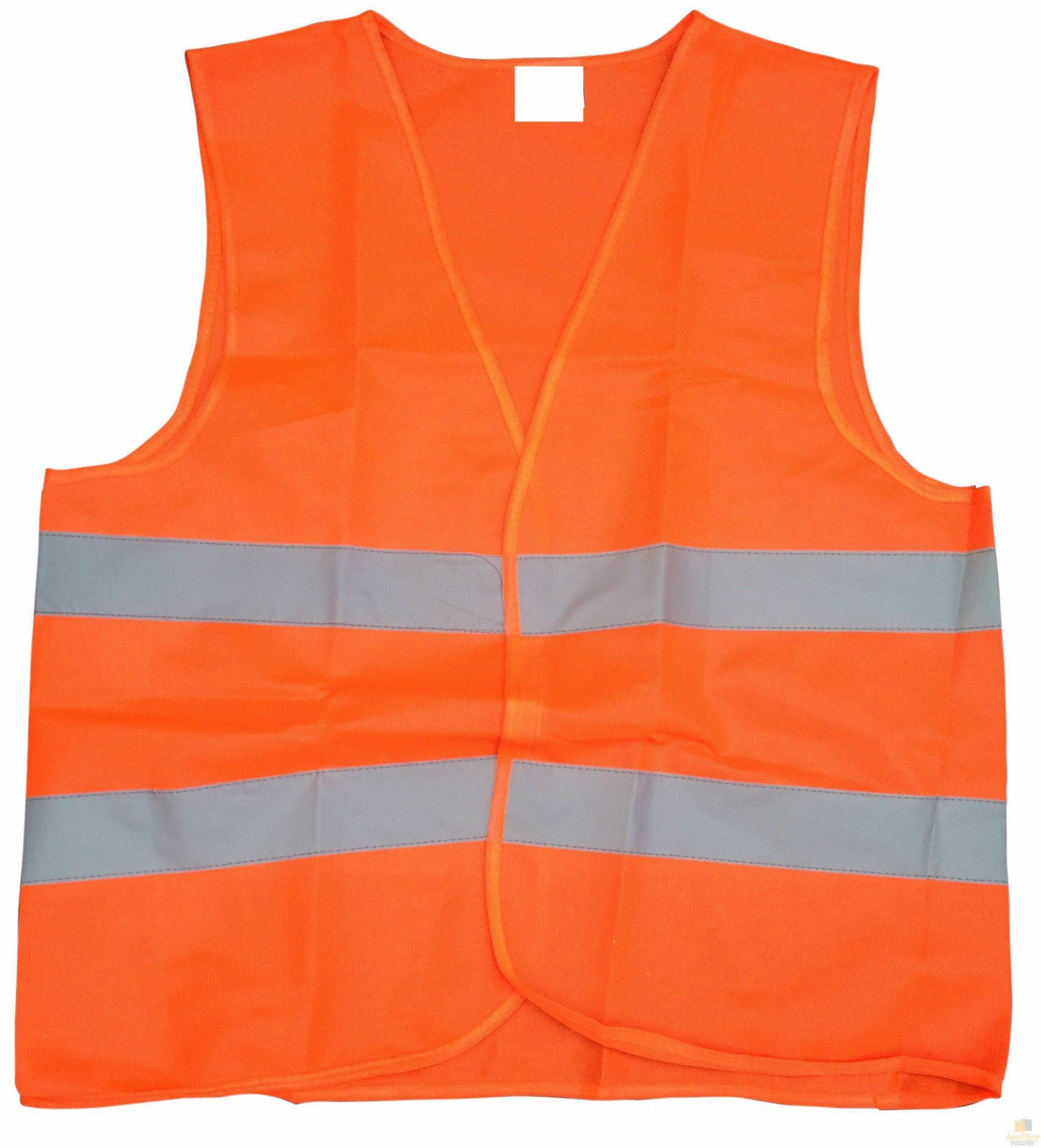 10x Hi Vis Safety VEST Reflective Tape Workwear Orange ONE SIZE Night & Day BULK V563-HIVISVEST-ORANGE-10PK