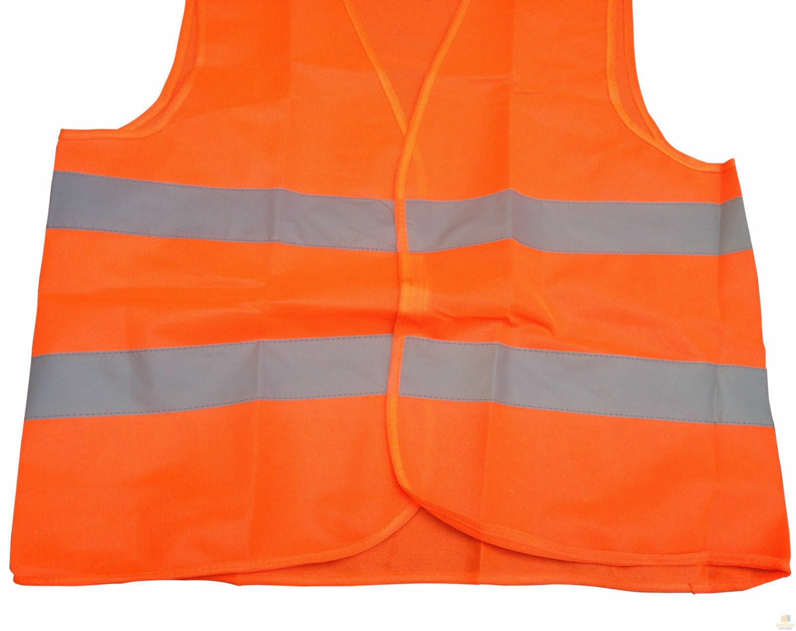 10x Hi Vis Safety VEST Reflective Tape Workwear Orange ONE SIZE Night & Day BULK V563-HIVISVEST-ORANGE-10PK