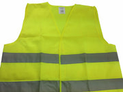 Hi Vis Safety VEST Reflective Tape Workwear Yellow ONE SIZE Night & Day Use V563-HIVISVEST-YELLOW