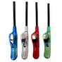 1x Clear Long Gas Lighter for BBQ Kitchen Cigarette w/ Safety Lock - Assorted Colours V563-HO-009-1PC
