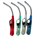 1x Clear Flexible Gas Lighter for BBQ Kitchen Cigarette w/ Safety Lock - Assorted Colours V563-HO-095-1PC