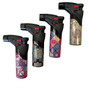 1x Jet Gas Lighter Torch Gun Gas w/ Refillable Butane & Safety Lock - Assorted Colours V563-HO-120-1PC