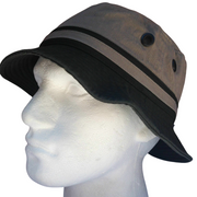 DENTS 100% Cotton Bucket Hat Fishing Summer Sun Hiking Cap Brim - Khaki - 59cm V563-HSM0031-KHAKISTONE-59