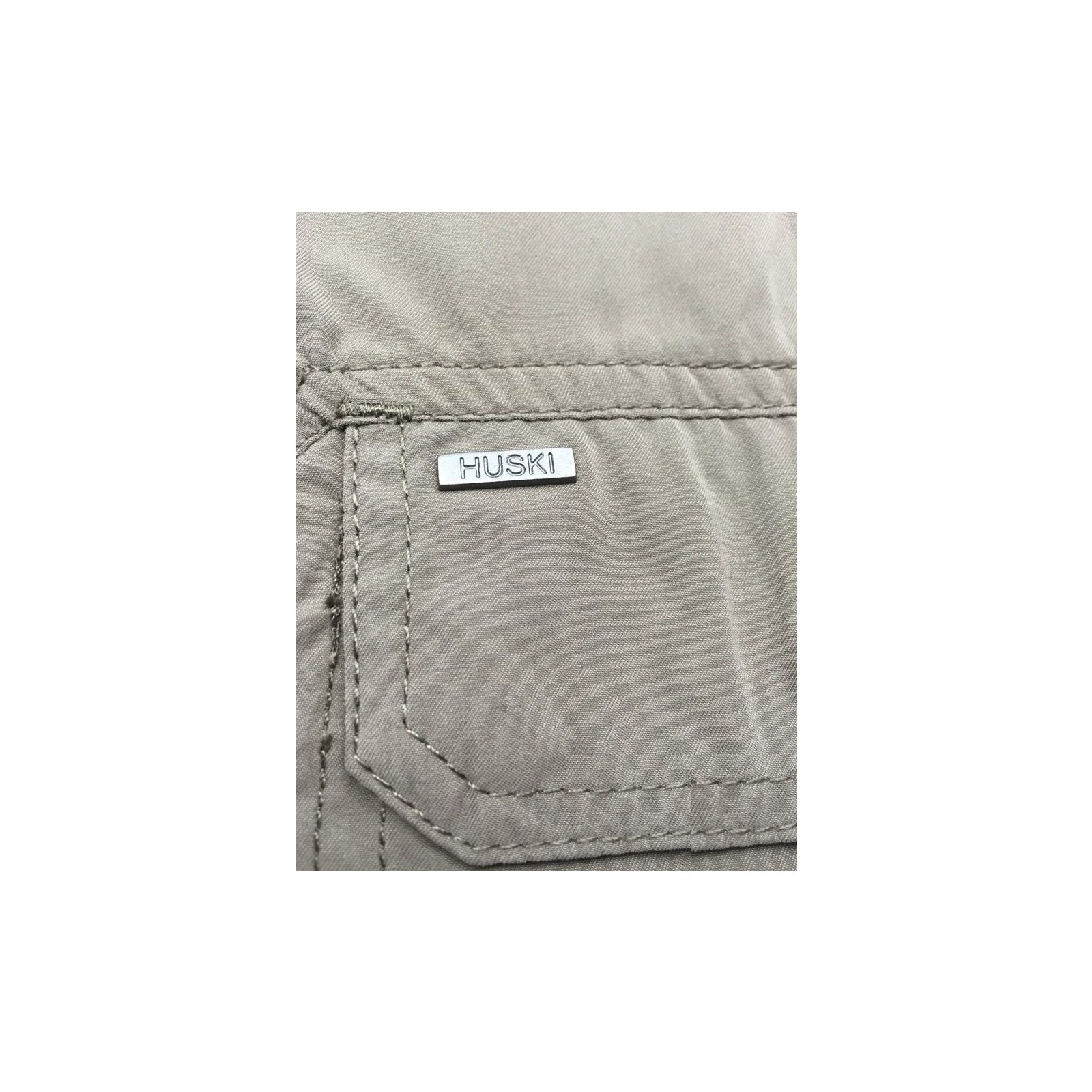 HUSKI Cargo Shorts Mens Cascade Microfibre Flexi Fit Short Army Military 515206 - Bone - 4XL (112cm Waist) V563-HUSKI-515206-BONE-4XL