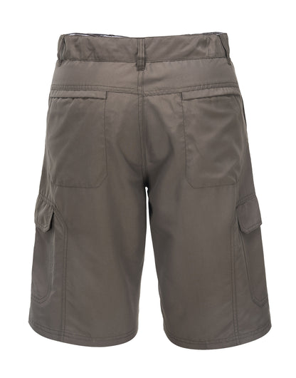 HUSKI Cargo Shorts Mens Cascade Microfibre Flexi Fit Short Army Military 515206 - Clay - 4XL (112cm Waist) V563-HUSKI-515206-CLY-4XL