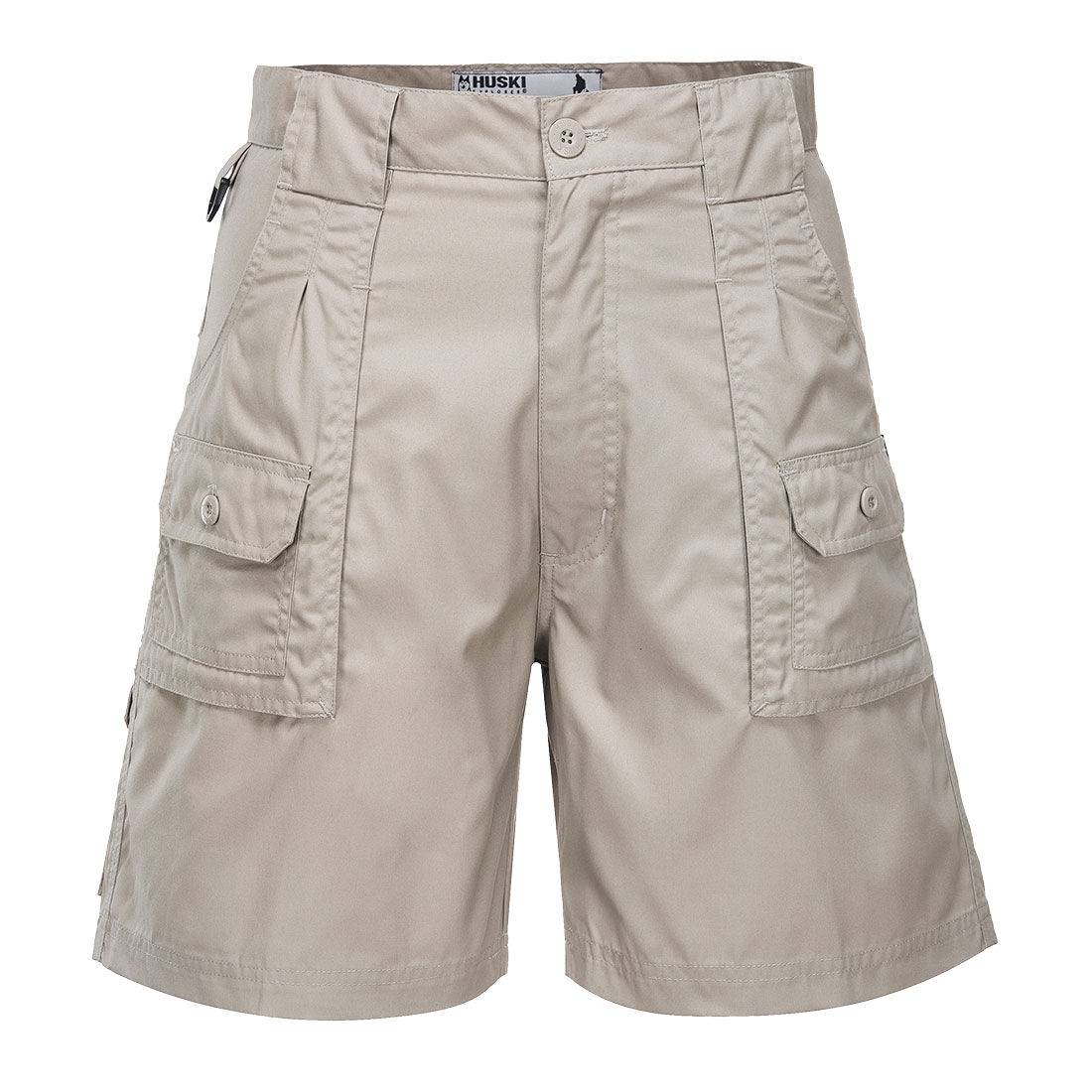 HUSKI Mens Cargo Shorts Work Casual Workwear - Bone - 3XL (107cm Waist) V563-HUSKI-5196-BONE-107