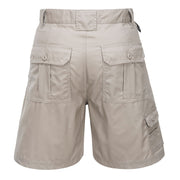 HUSKI Mens Cargo Shorts Work Casual Workwear - Bone - 4XL (112cm Waist)