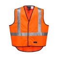 HUSKI Hi Vis Patrol Vest 3M Reflective Tape Safety Workwear High Visibility - Orange - L V563-HUSKI-918094-ORG-L