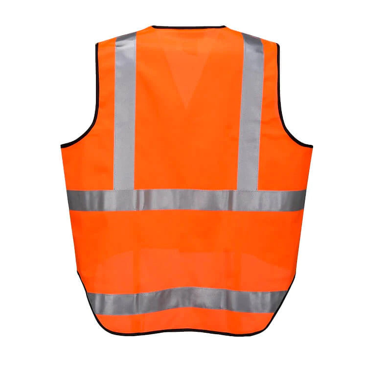 HUSKI Hi Vis Patrol Vest 3M Reflective Tape Safety Workwear High Visibility - Orange - M V563-HUSKI-918094-ORG-M