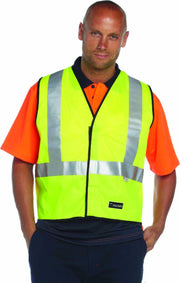 HUSKI Hi Vis Patrol Vest 3M Reflective Tape Safety Workwear High Visibility - Yellow - XL V563-HUSKI-918094-YLW-XL