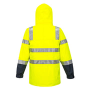 HUSKI Transit Hi Vis Waterproof Jacket Industrial Workwear Reflective UPF 50+ - XXL (112cm)