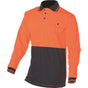HUSKI Hi Vis Polo Shirt Long Sleeve Safety High Visibility Workwear Driver PPE - Orange - 3XL V563-HUSKI-918150-ORG-3XL