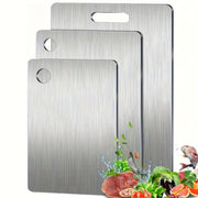 3x Stainless Titanium Steel Anti-Bacterial Mildew-Proof Cutting Chopping Boards V563-HY1281305