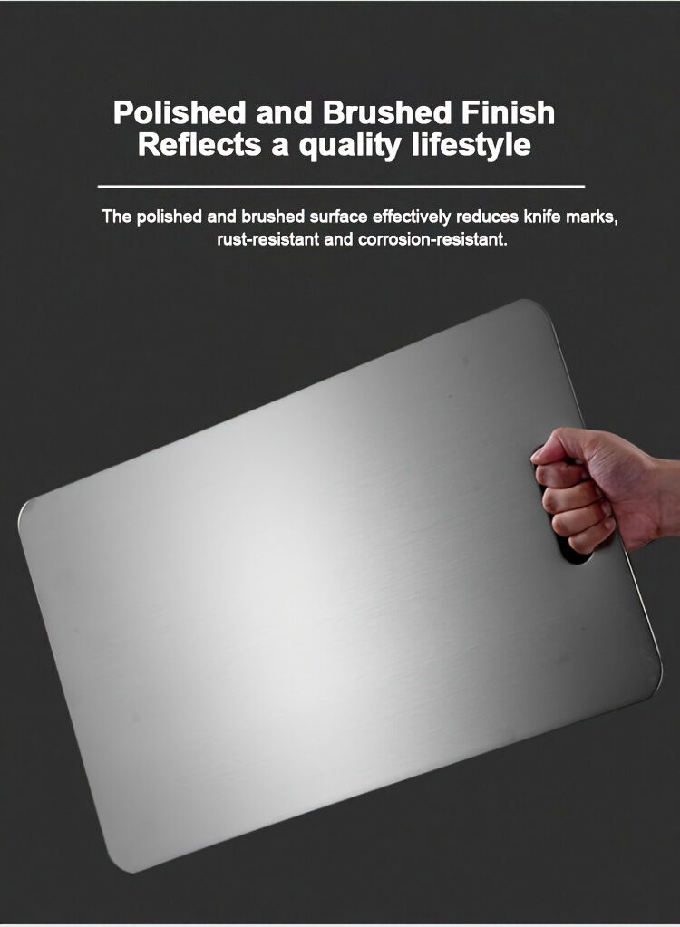 3x Stainless Titanium Steel Anti-Bacterial Mildew-Proof Cutting Chopping Boards V563-HY1281305