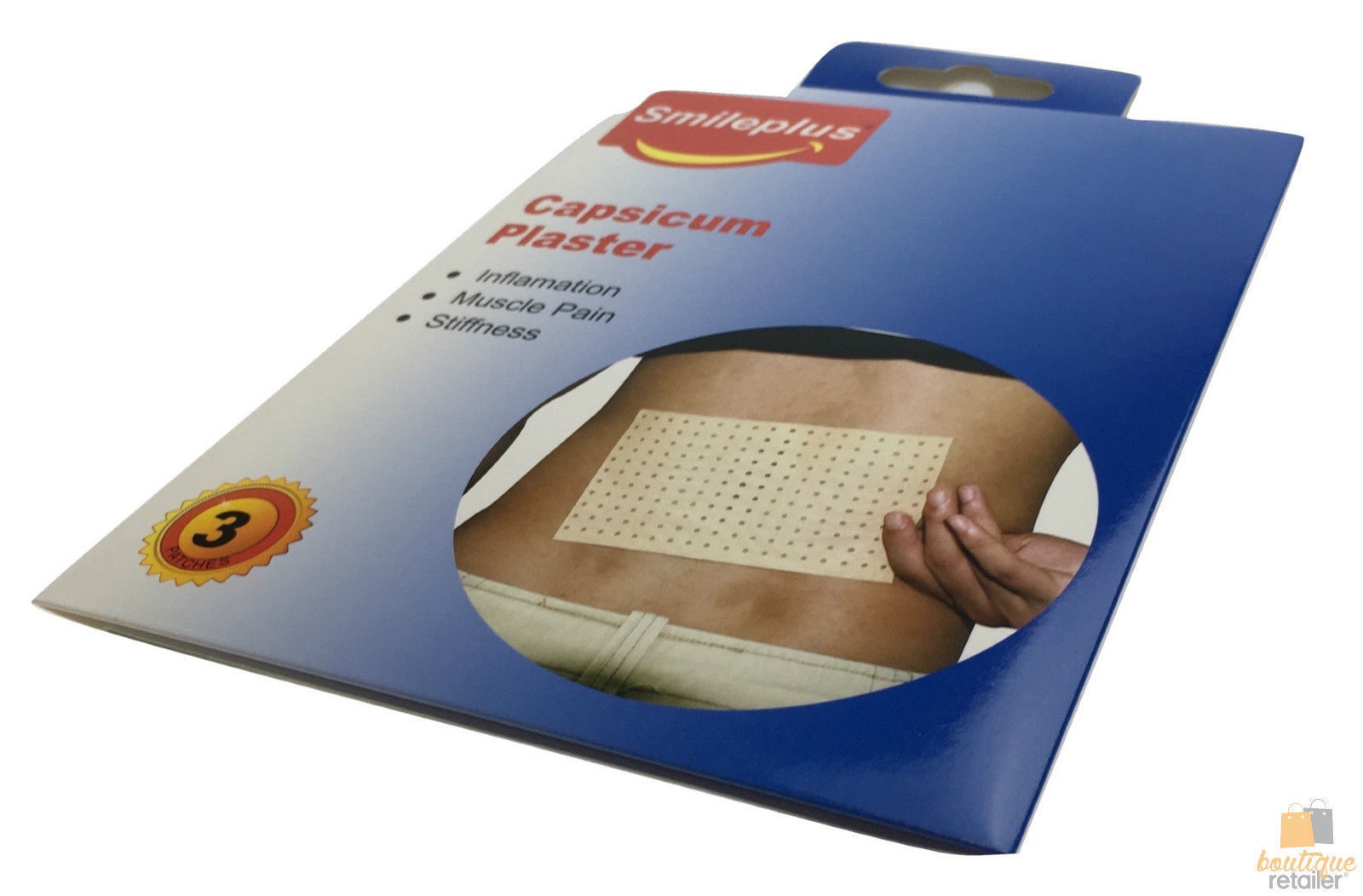 3x CAPSICUM PLASTER PATCHES Herbal Muscle Pain Inflammation Ache Relief V563-HY8815A-1PACK