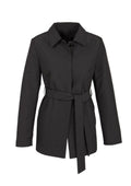 Womens Winter Button Long Trench Coat Jacket Parka Overcoat - Black - XX-Large V563-J126LL-BLACK-2XL