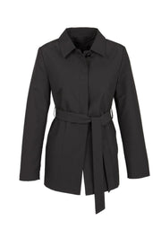 Womens Winter Button Long Trench Coat Jacket Parka Overcoat - Black - XX-Large V563-J126LL-BLACK-2XL