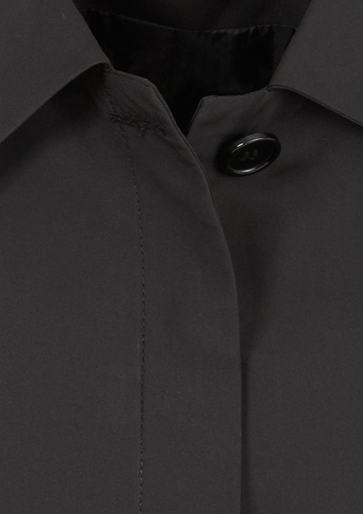 Womens Winter Button Long Trench Coat Jacket Parka Overcoat - Black - Large V563-J126LL-BLACK-L