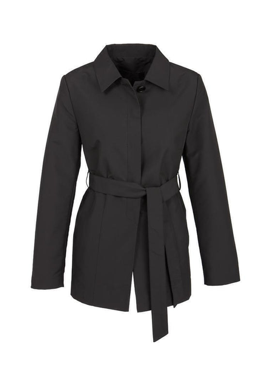 Womens Winter Button Long Trench Coat Jacket Parka Overcoat - Black - Small V563-J126LL-BLACK-S