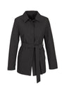 Womens Winter Button Long Trench Coat Jacket Parka Overcoat - Black - Small V563-J126LL-BLACK-S
