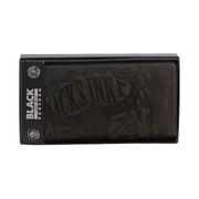 Jack's Inn Liquor Ladies Crazy Horse Leather Wallet Black Bourbon Womens Gift Set V563-JACK-20-BRN