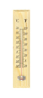 27cm WOODEN THERMOMETER Indoor Outdoor Glass Wall Hanging Room Sensor Jumbo V563-JD-15591